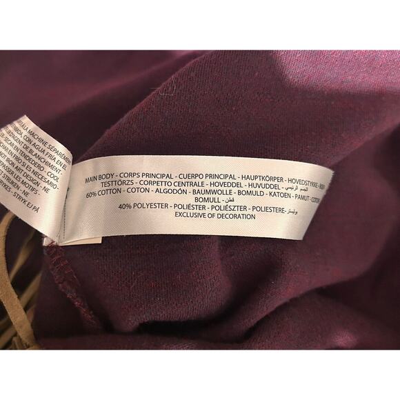 Ariat Cardigan Sweater Womens Small Red Aztec Fringe Trimmed Open Front Western - Picture 6 of 8